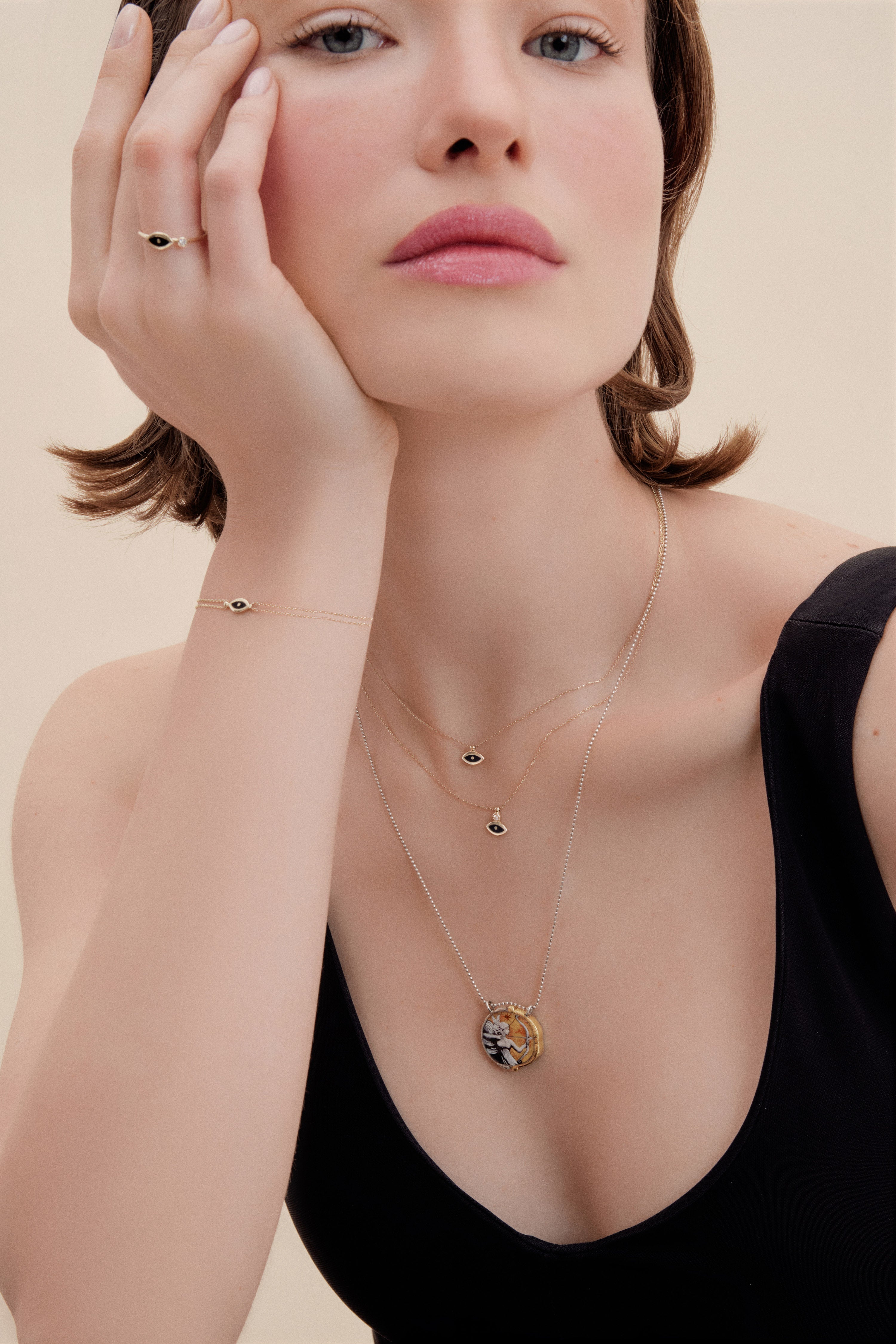 Eye Diamond Gold Ring - 2