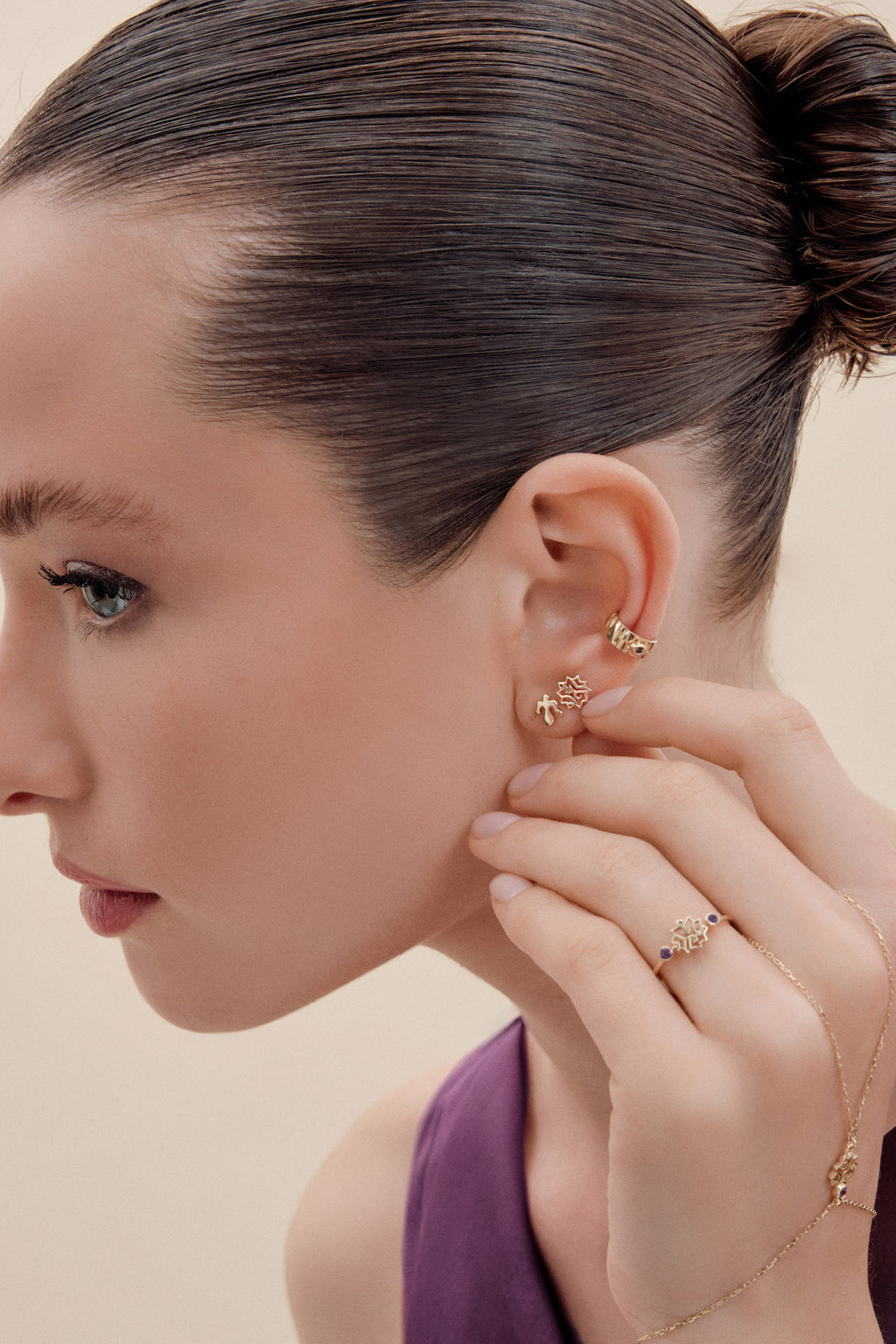 Adel Amethyst Gold Ring - 2