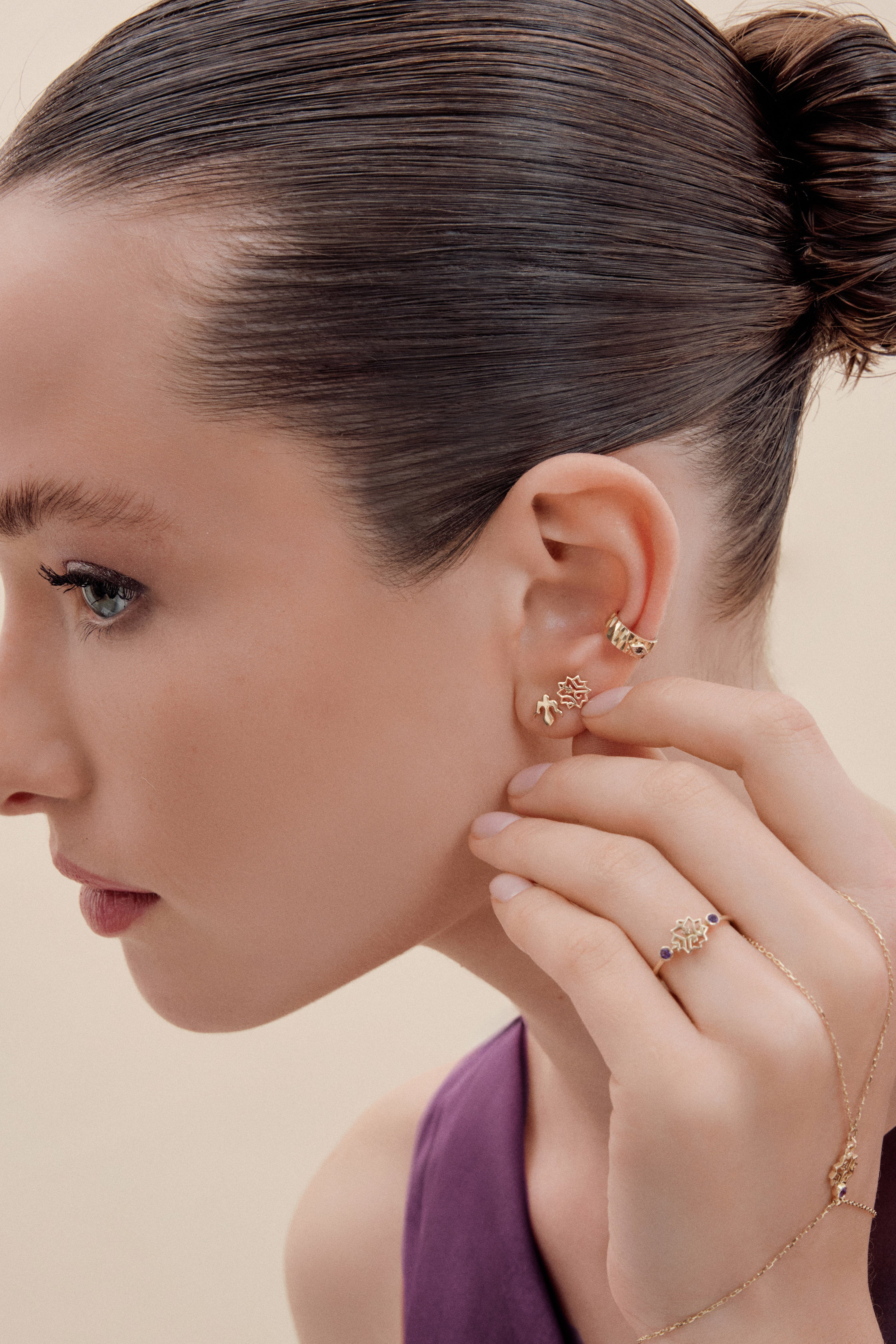 Adel Amethyst Gold Ring - 2