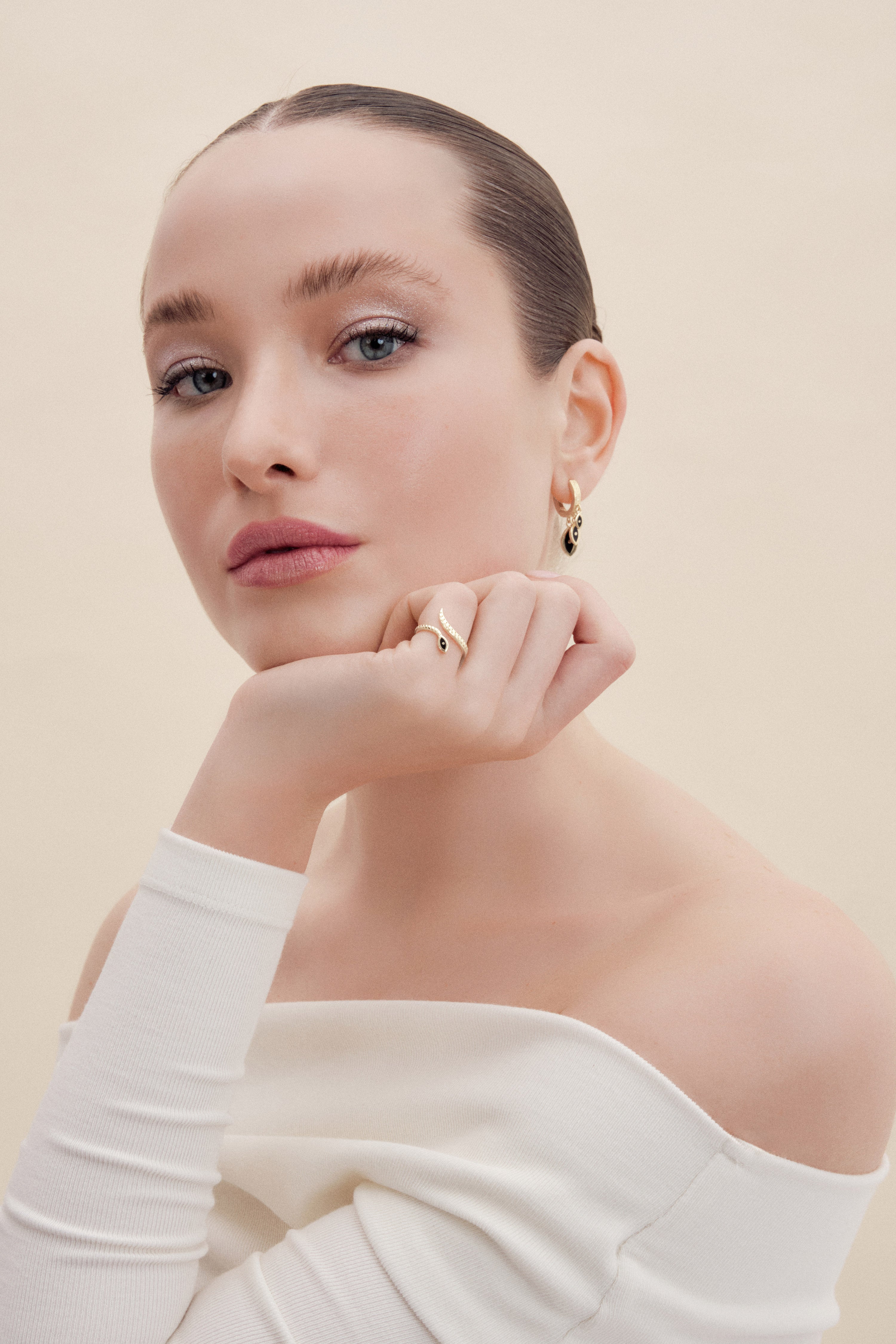 Evil Eye Earring Ring Set ll - 2