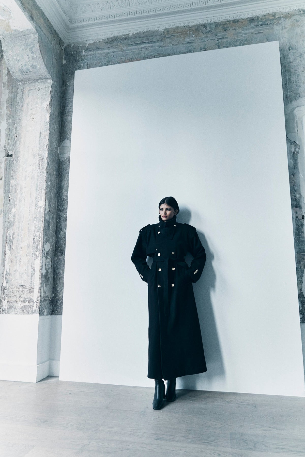 Frances Wool Coat - Black