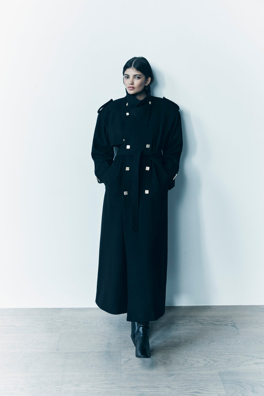 Frances Wool Coat - Black