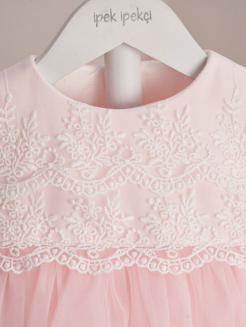 Pink Scalloped Ceremony Dress
