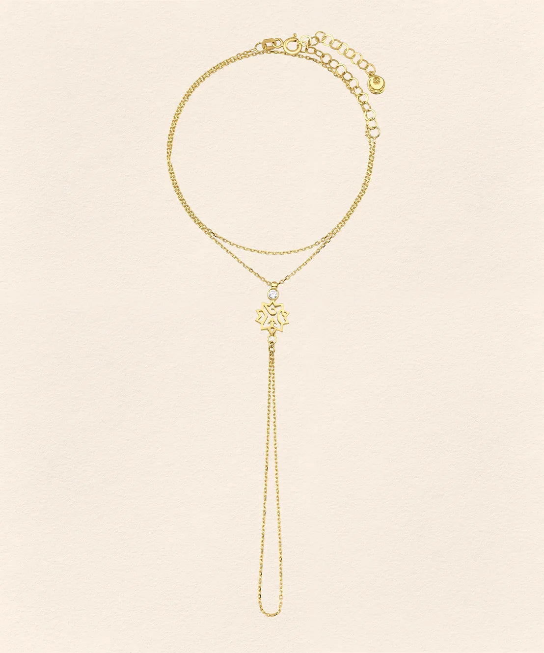 Adel Diamond Gold Finger Bracelet - 3