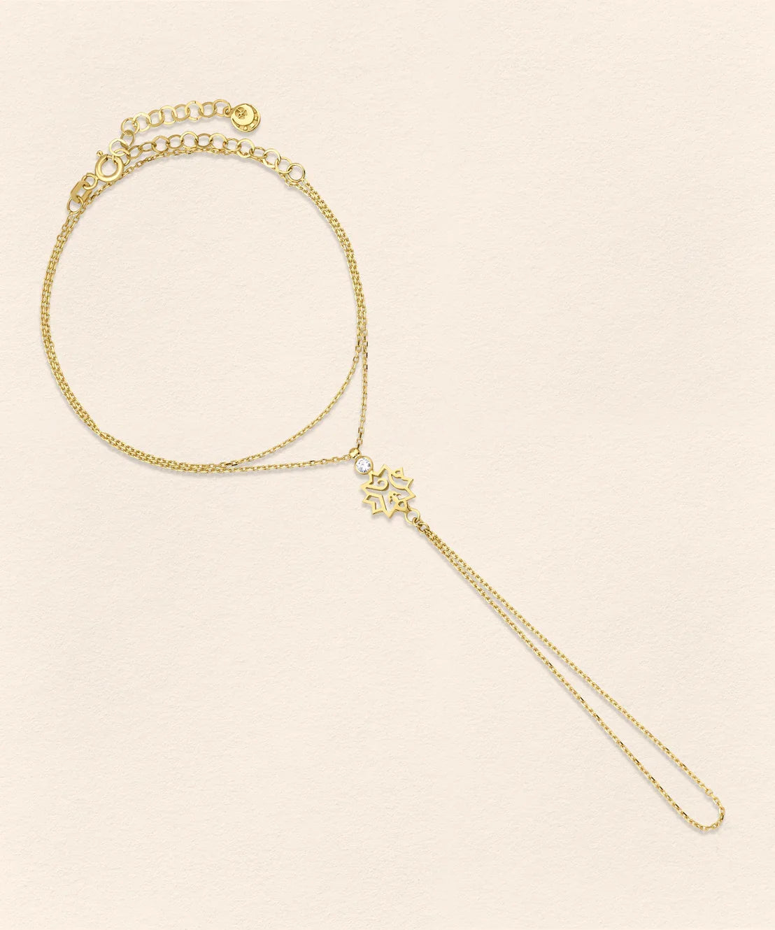 Adel Diamond Gold Finger Bracelet - 4
