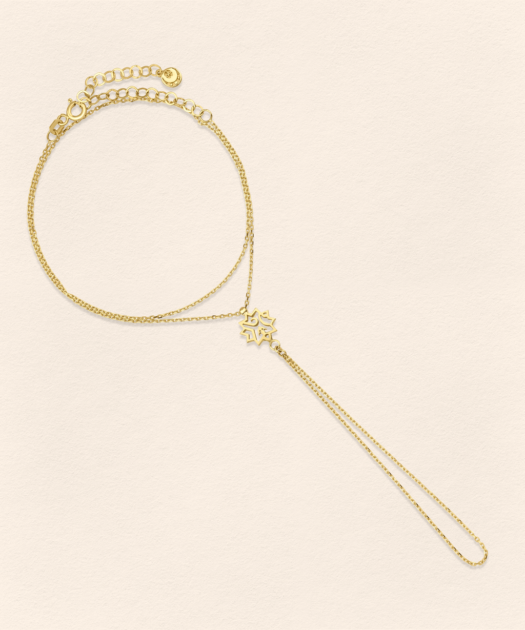 Adel Gold Finger Bracelet - 5