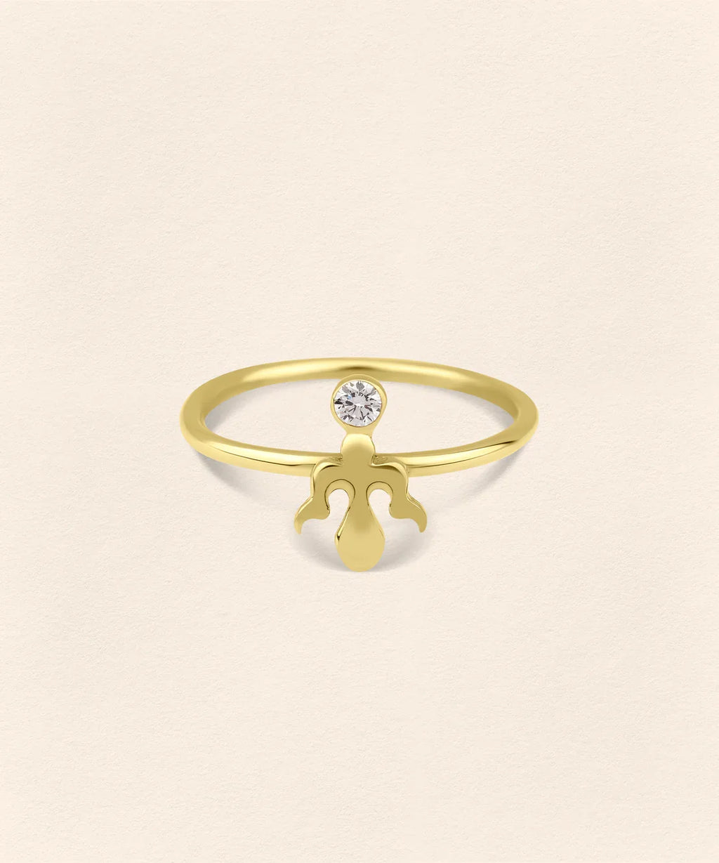 Alka Diamond Gold Ring - 3