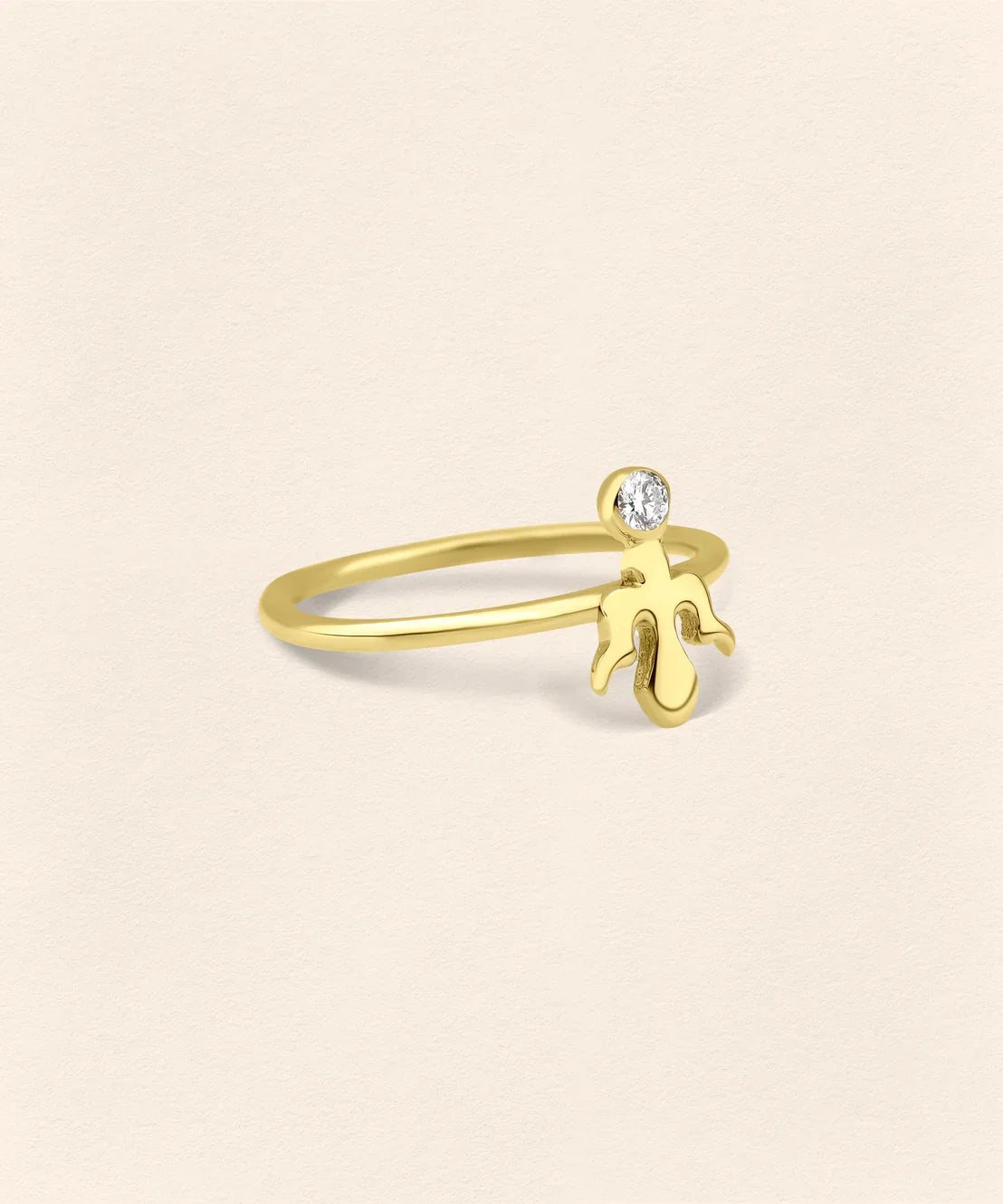 Alka Diamond Gold Ring - 5