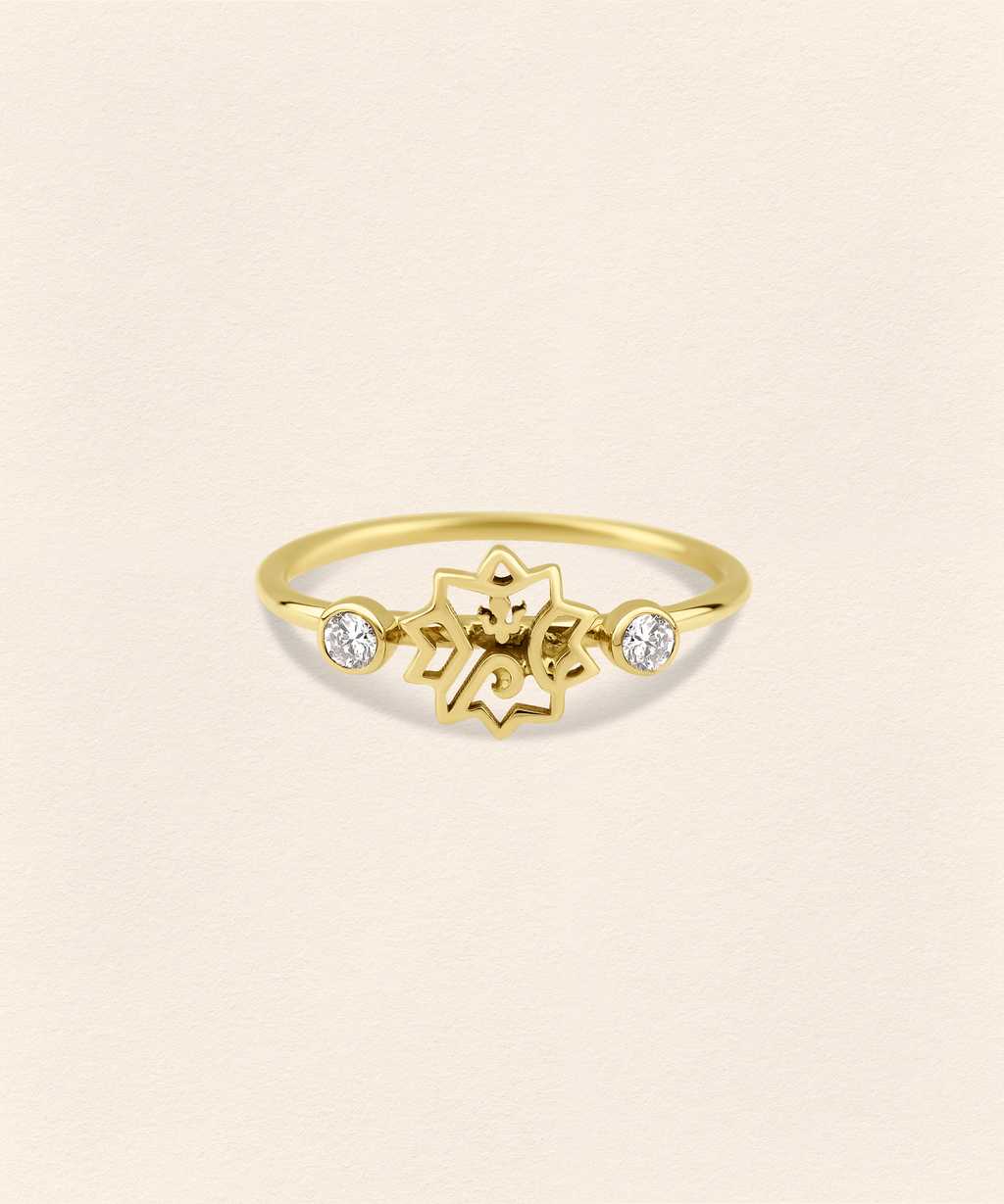 Adel Diamond Gold Ring - 3
