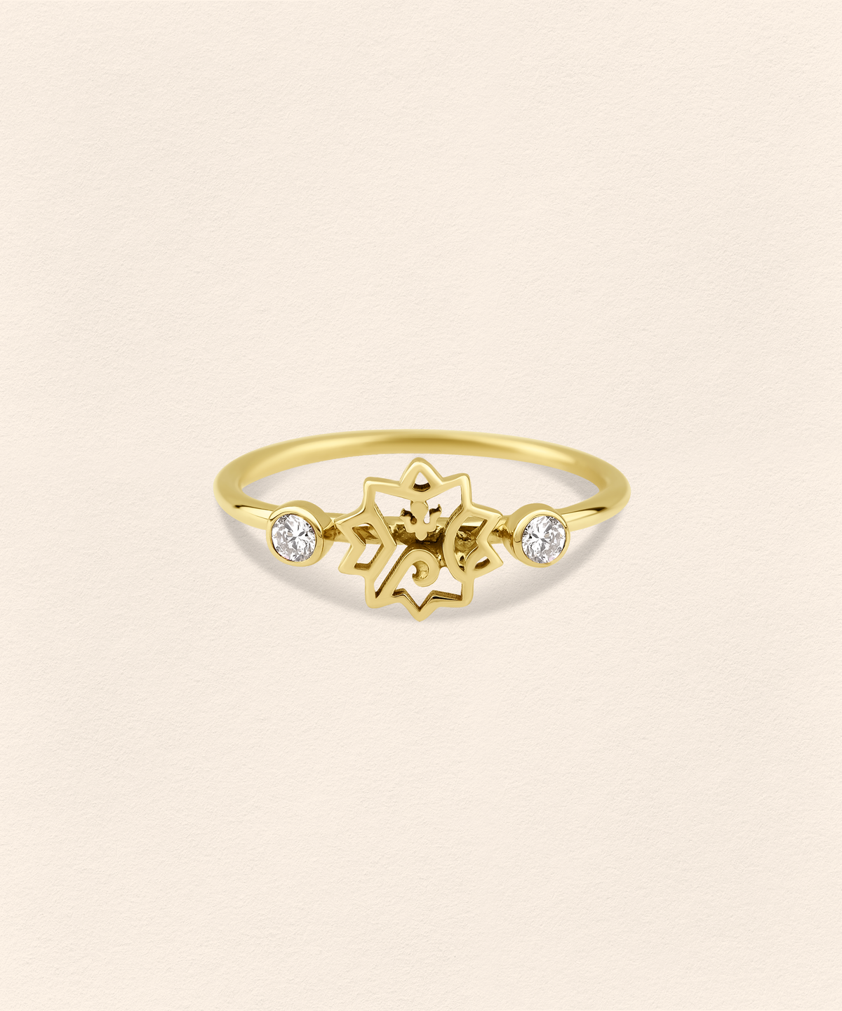 Adel Diamond Gold Ring - 3