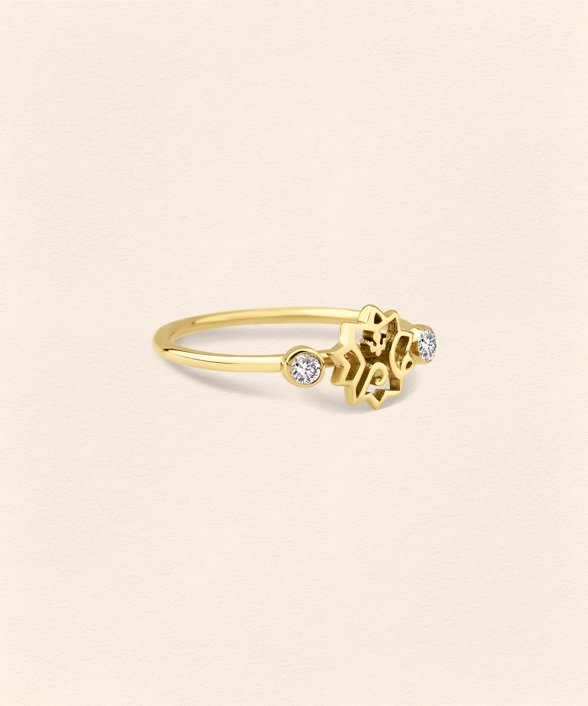 Adel Diamond Gold Ring - 4
