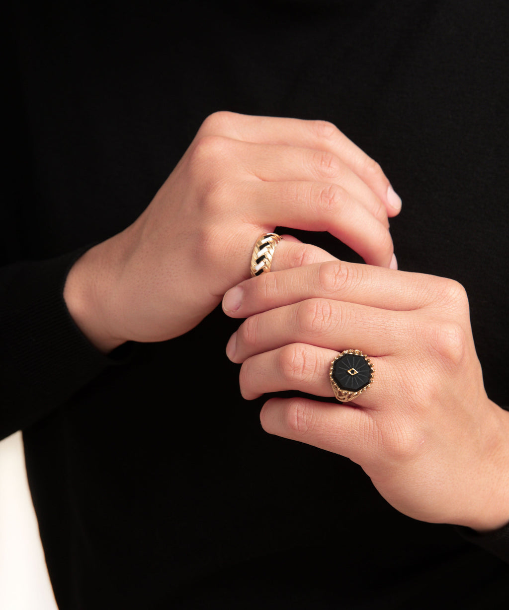 Wheat Gold Ring - Men - 5