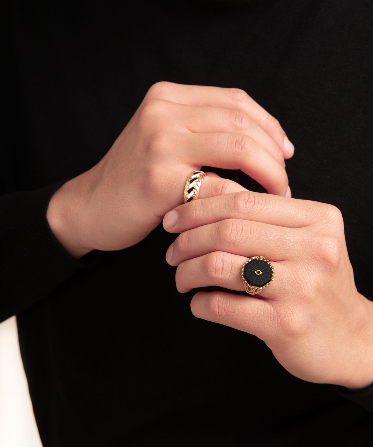 Wheat Gold Ring - Men - 5