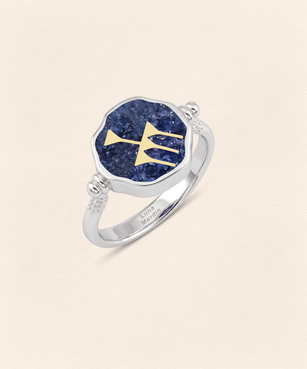 Sumerian Lapis Abundance Small Ring - 3