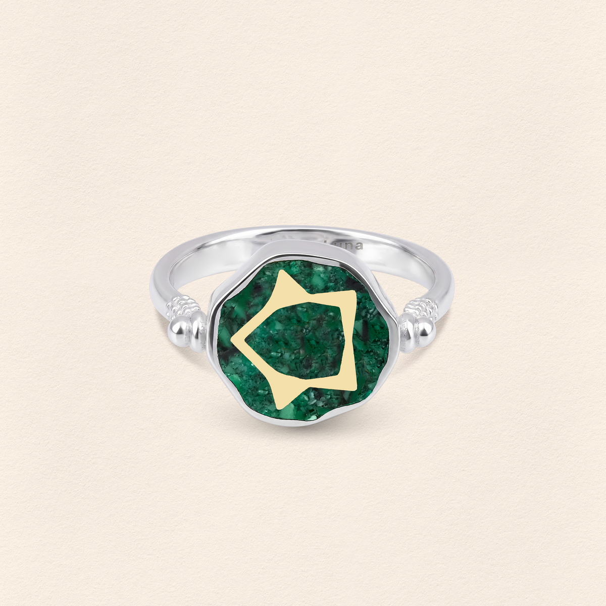 Sumerian Malachite Life Energy Small Ring