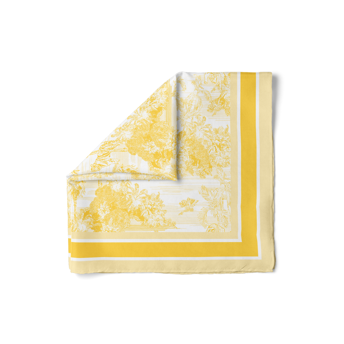 Toile de Jouy Apollo Silk Scarf - 55 X 55 Cm