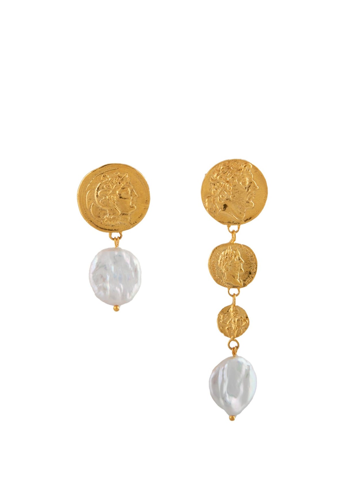 Agustus Pearl Asimetry Earrings