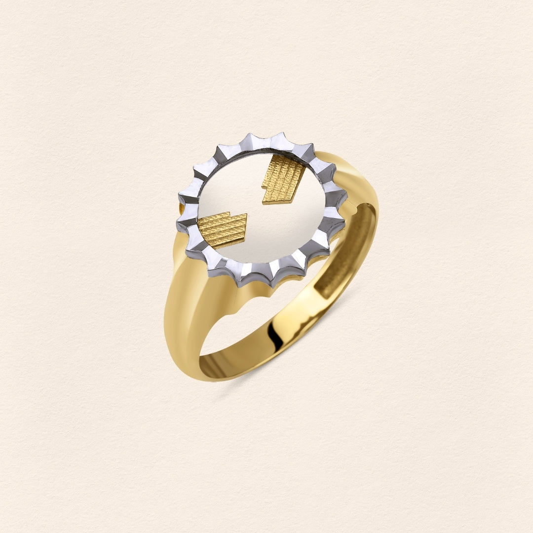 Hands Gold Ring - 3