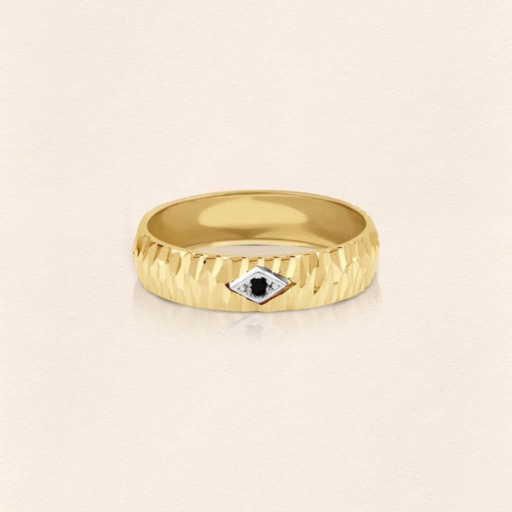 Diamond Gold Ring - Men
