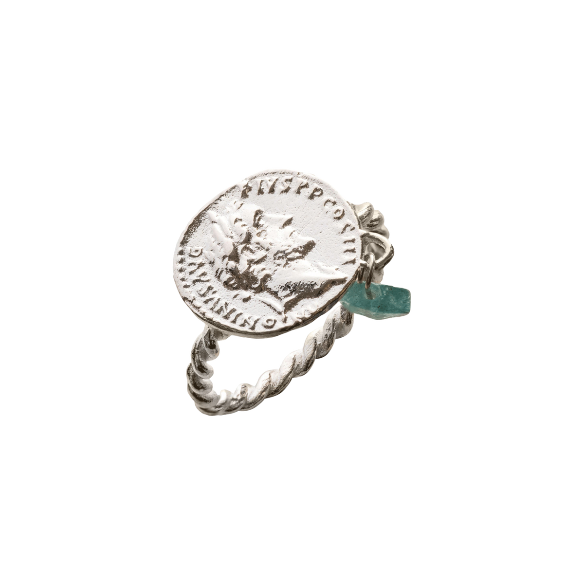 Agustus Azure Silver Ring