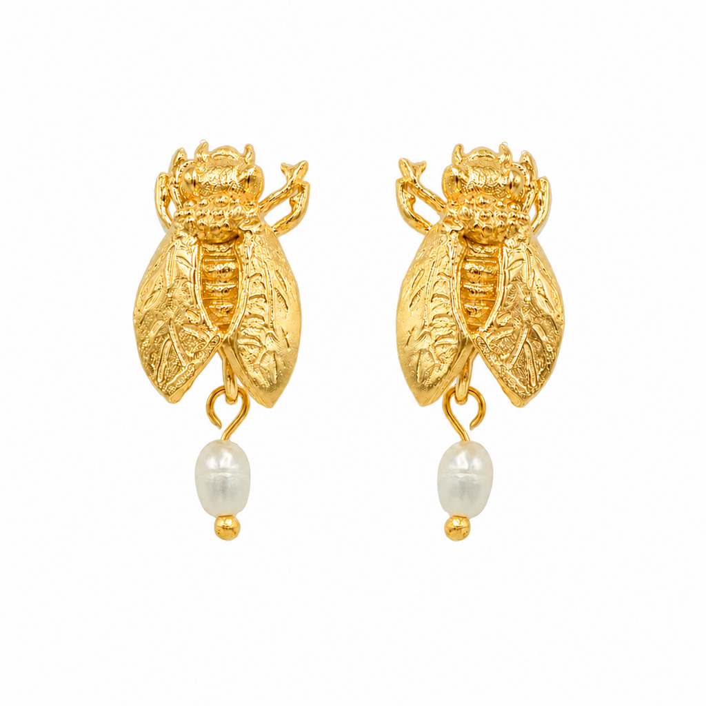 Bee Pearly Earrings
