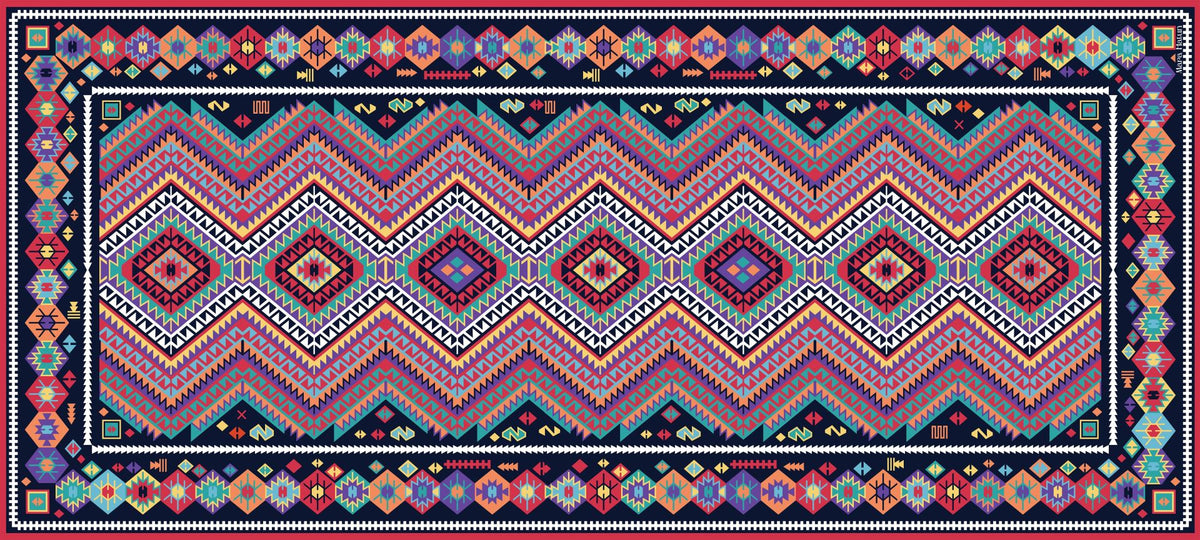 Bohemian Gabardin Scarf - 90 X 200 Cm