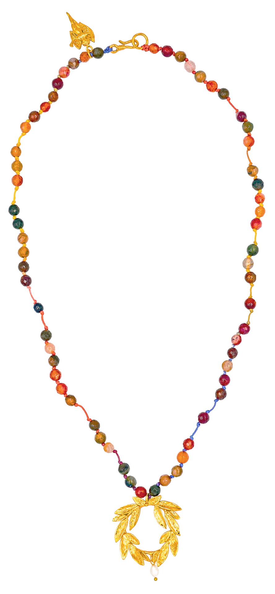 Daphne Wreath Agate Gemstone Necklace