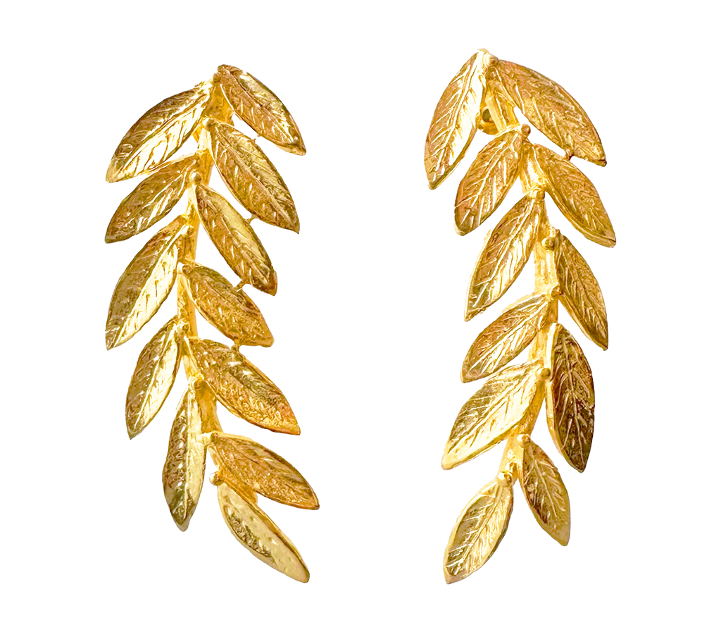 Golden Daphne Earrings