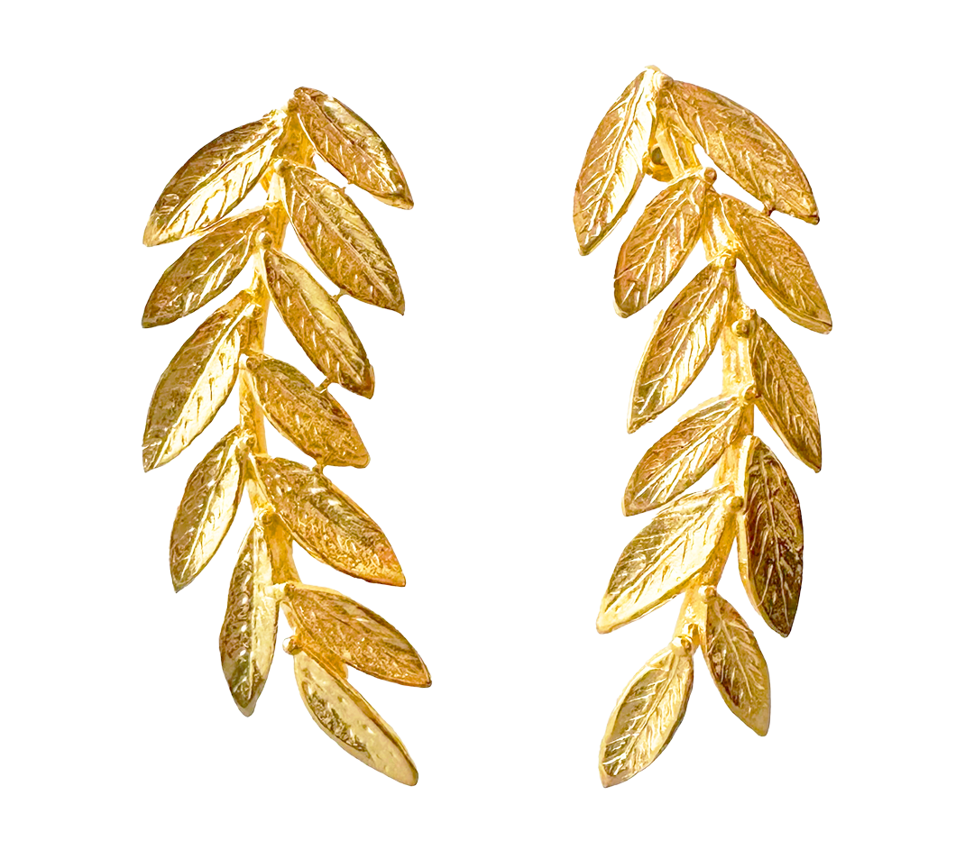 Golden Daphne Earrings