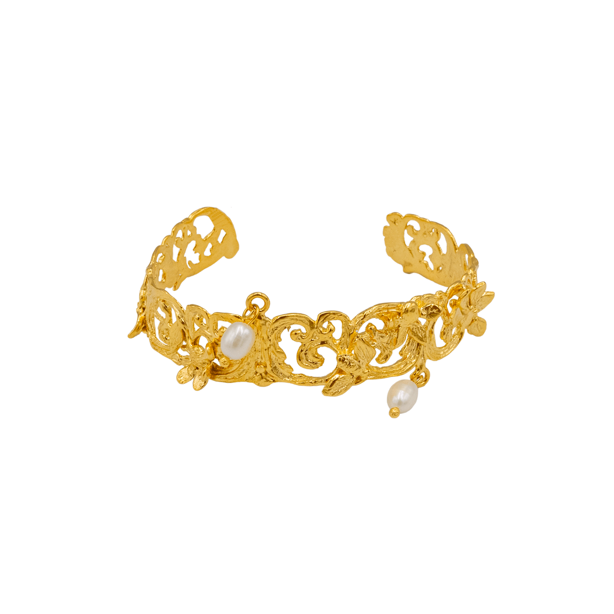 Floral Regina Pearl Bracelet