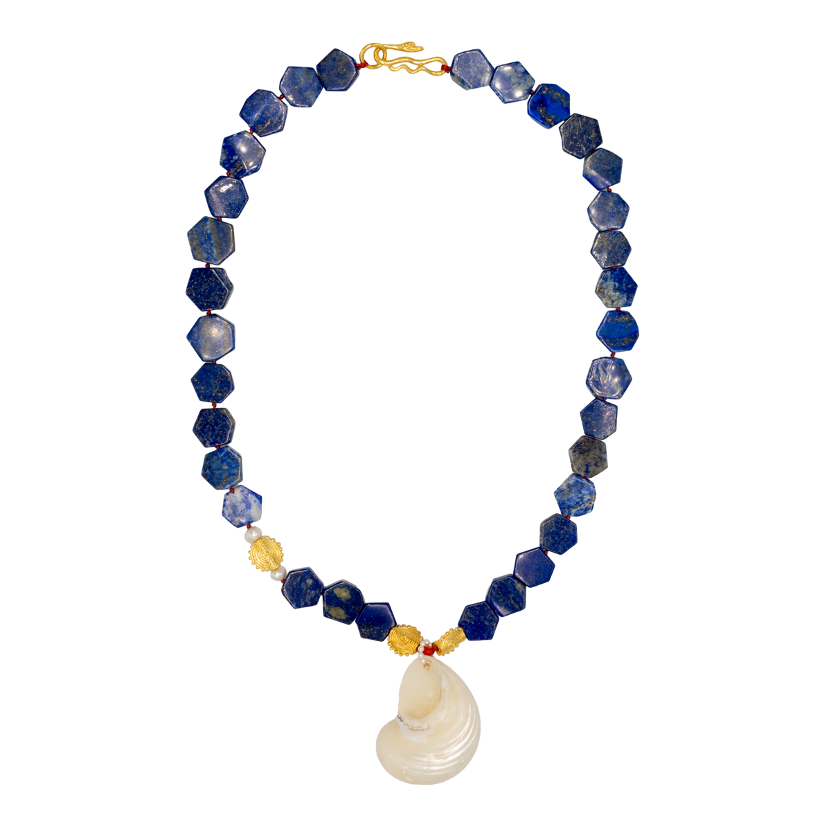 Azura Lapis Lazuli Midye Necklace
