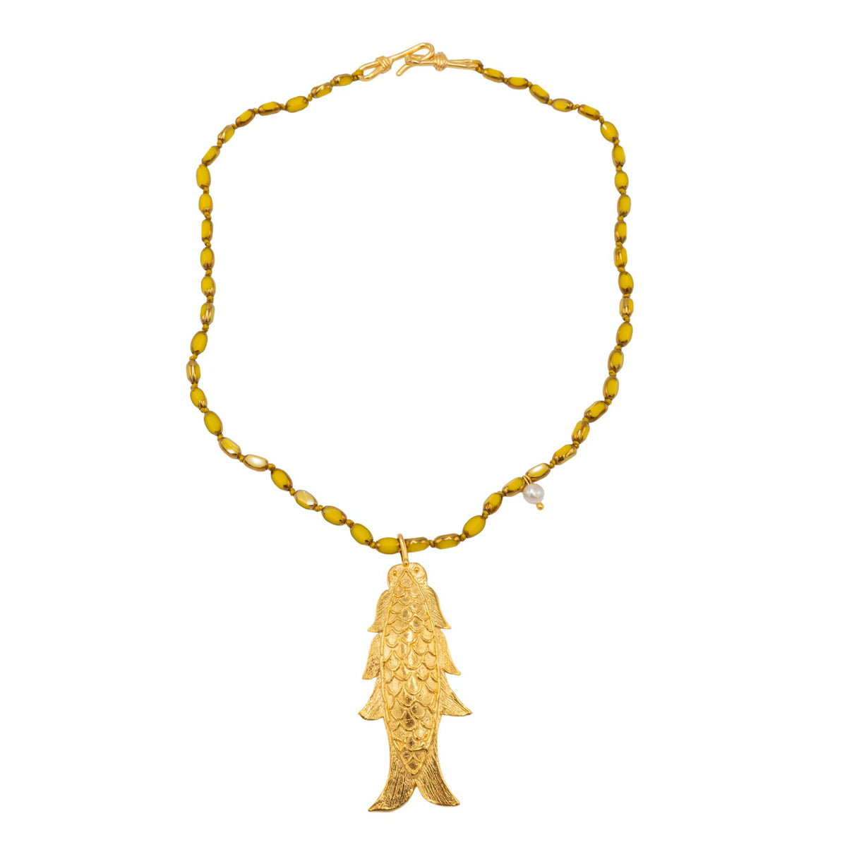 Pisces Necklace, Yellow