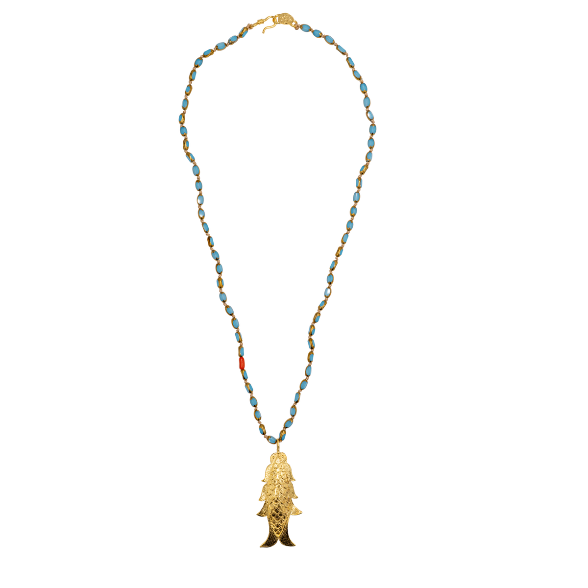 Pisces Necklace, Blue Uzun