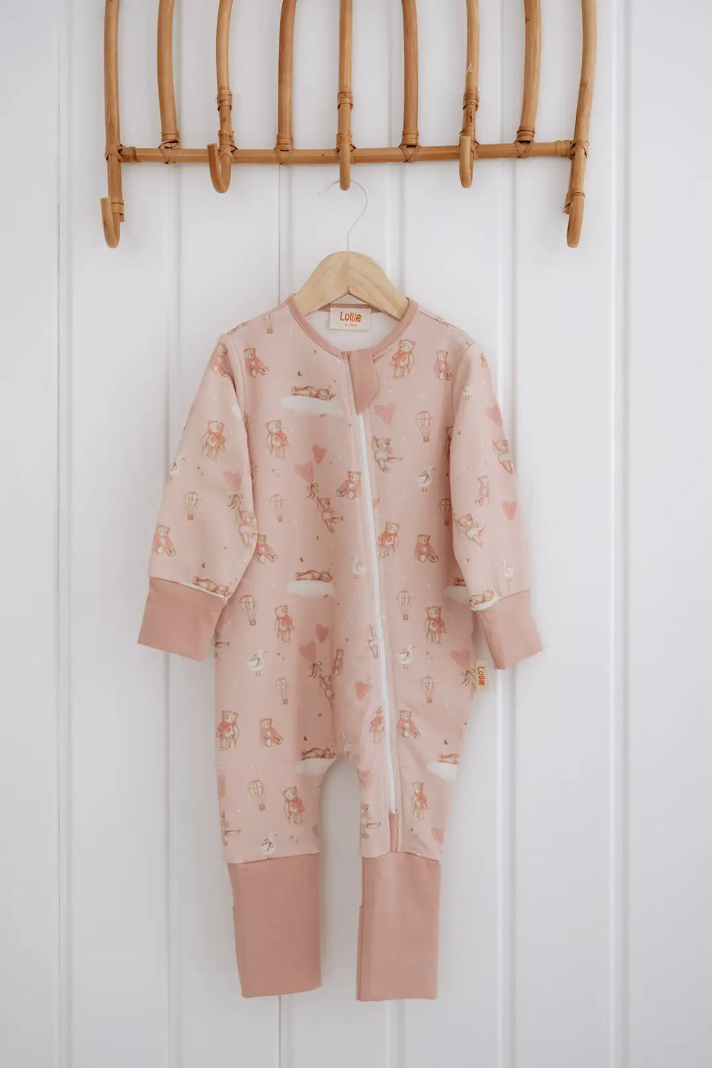 Mama & Me Pyjama & Sleeping Bag Set - Pink Teddy