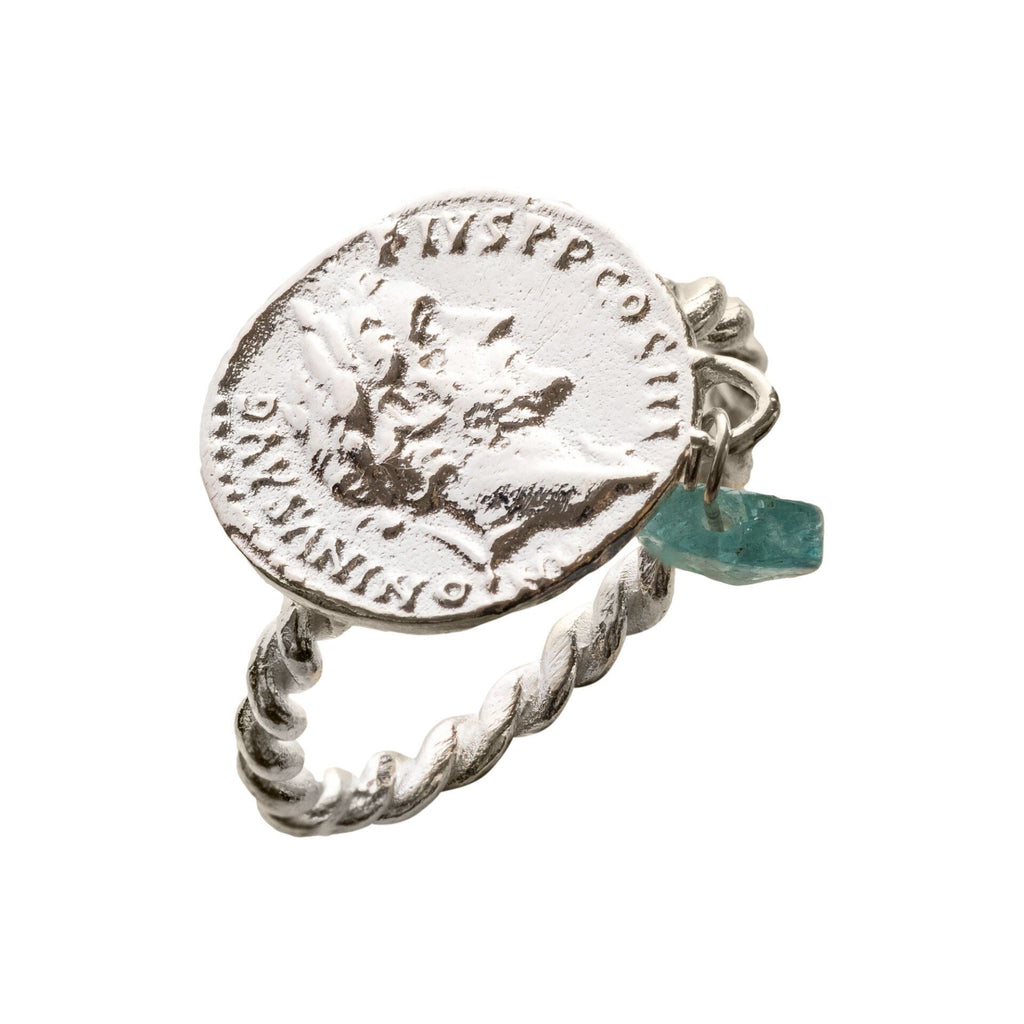 Agustus Azure Silver Ring