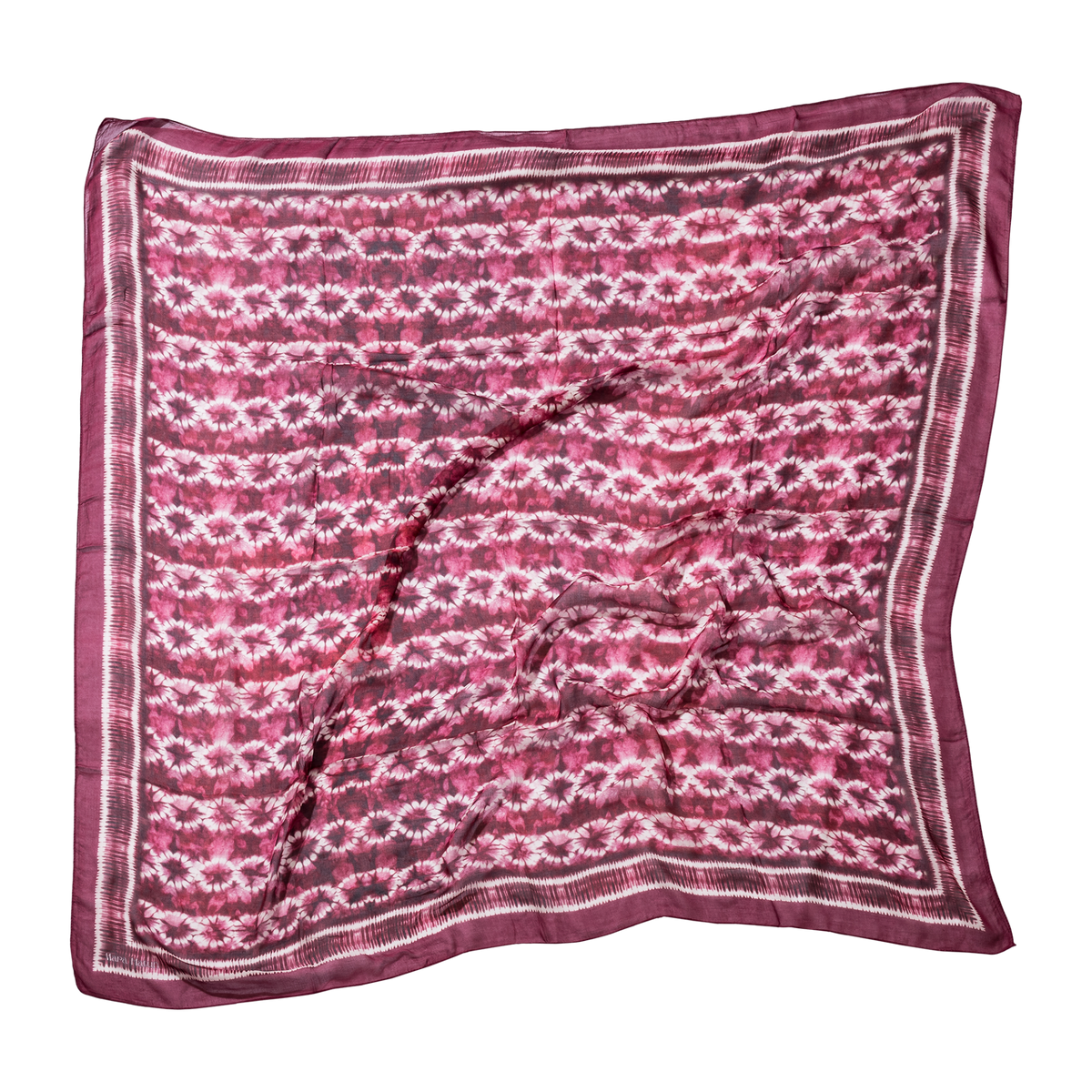 Batik Plum Modal Pareo / Scarf - 140 X 140 Cm