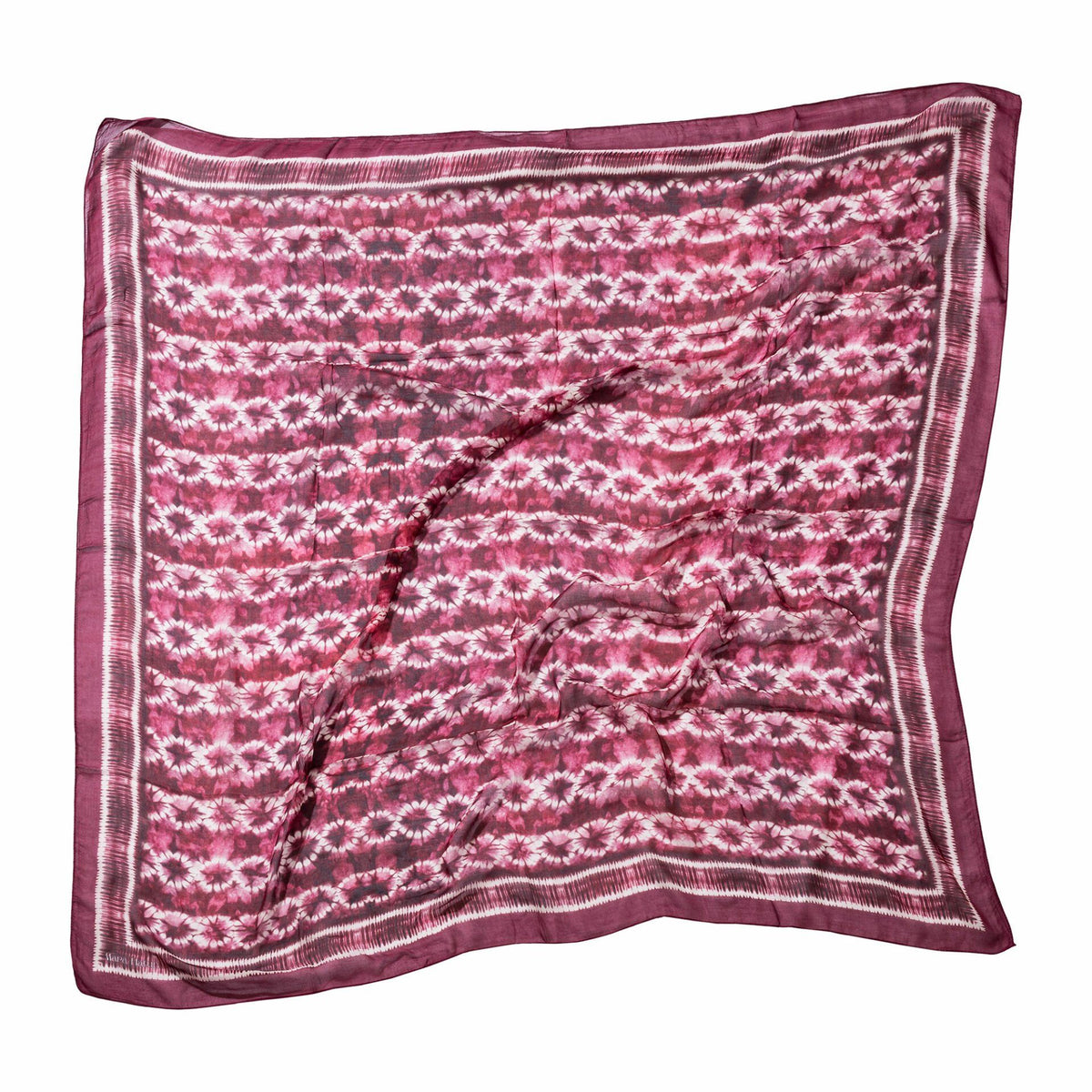 Batik Plum Modal Pareo / Scarf - 140 X 140 Cm