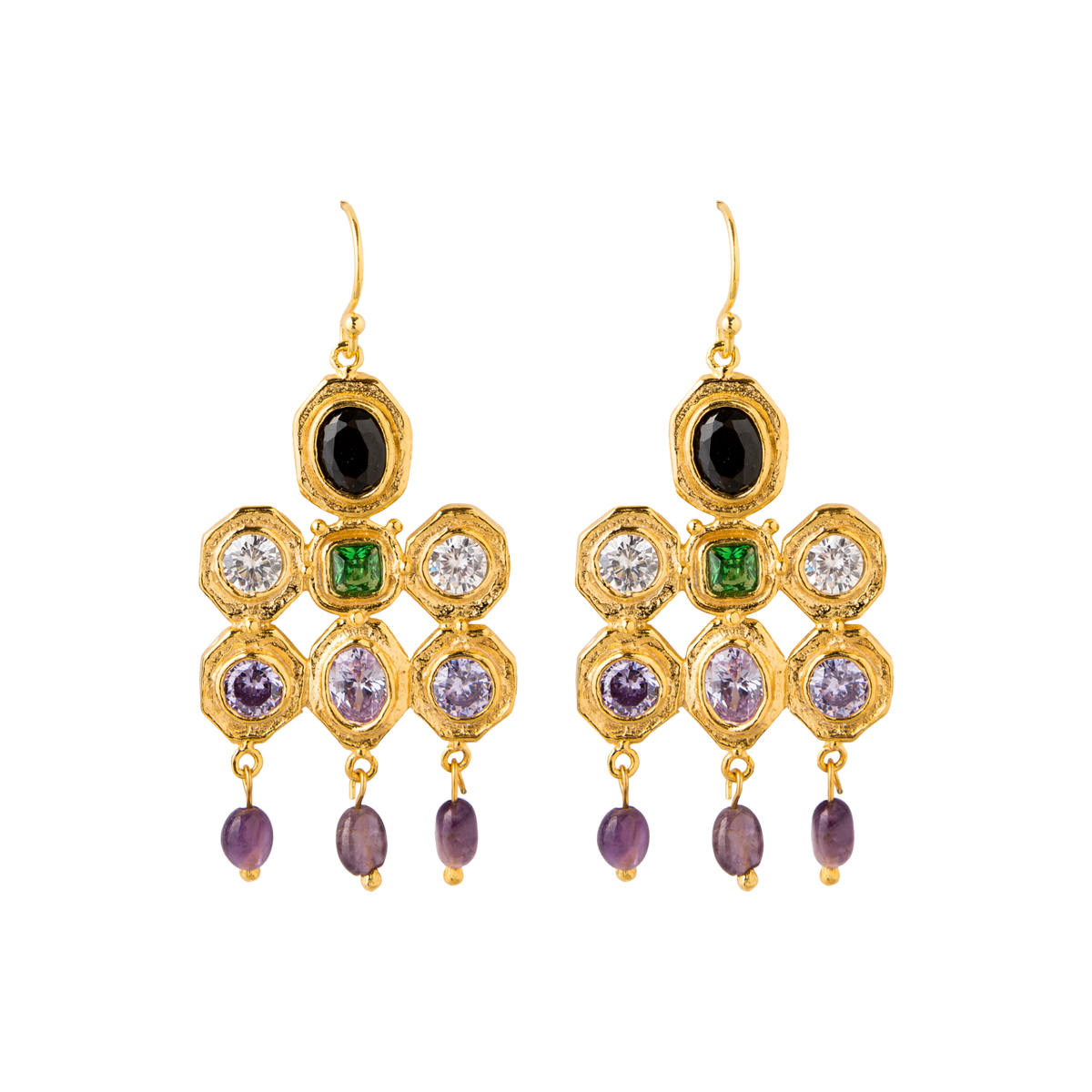 Ametist Light Earrings