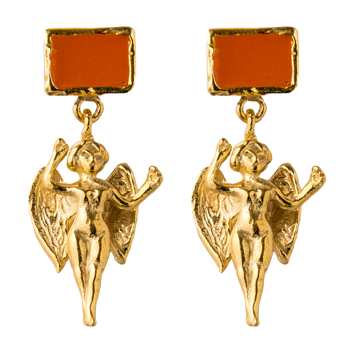 Sant'angelo Coral Charm Earrings