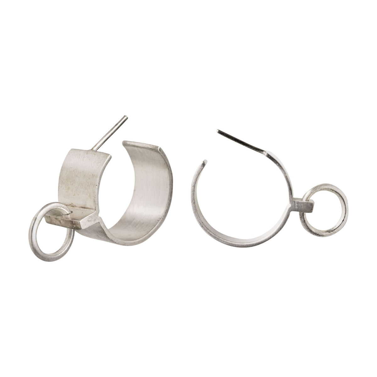 Eternity Loop Silver Earrings