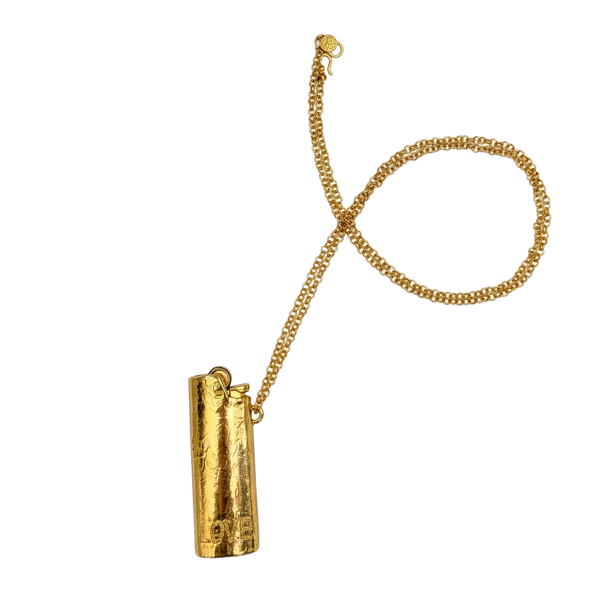 Love Is Fire Lighter Holder Necklace
