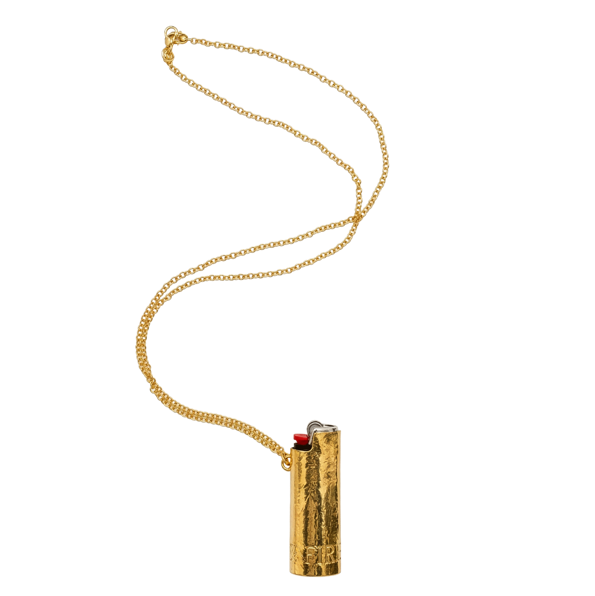 Love Is Fire Lighter Holder Necklace