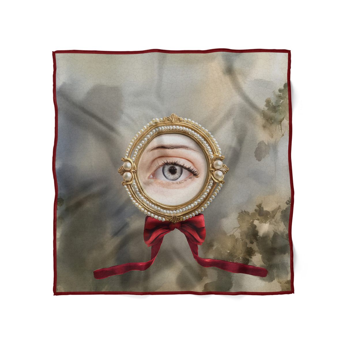 Les Muses Silk Scarf - 140 X 140 Cm