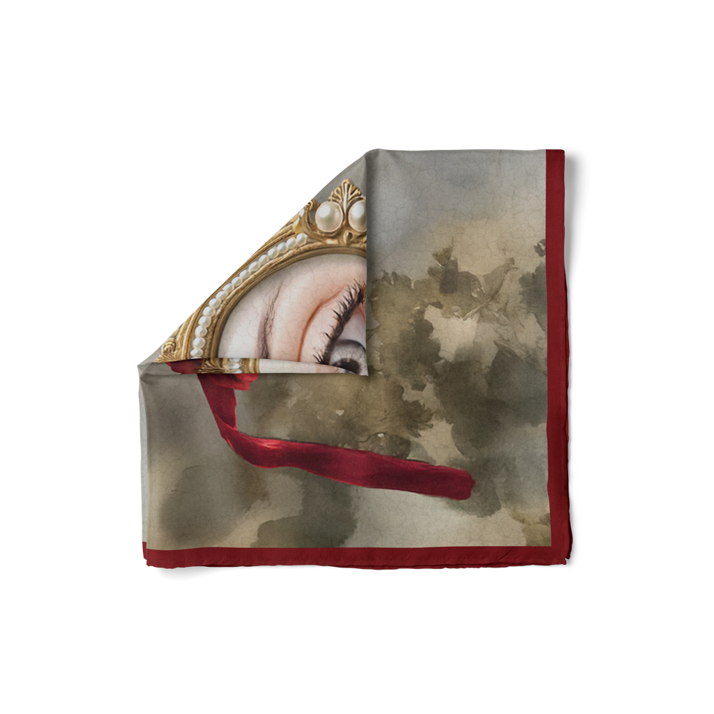 Les Muses Silk Scarf - 140 X 140 Cm