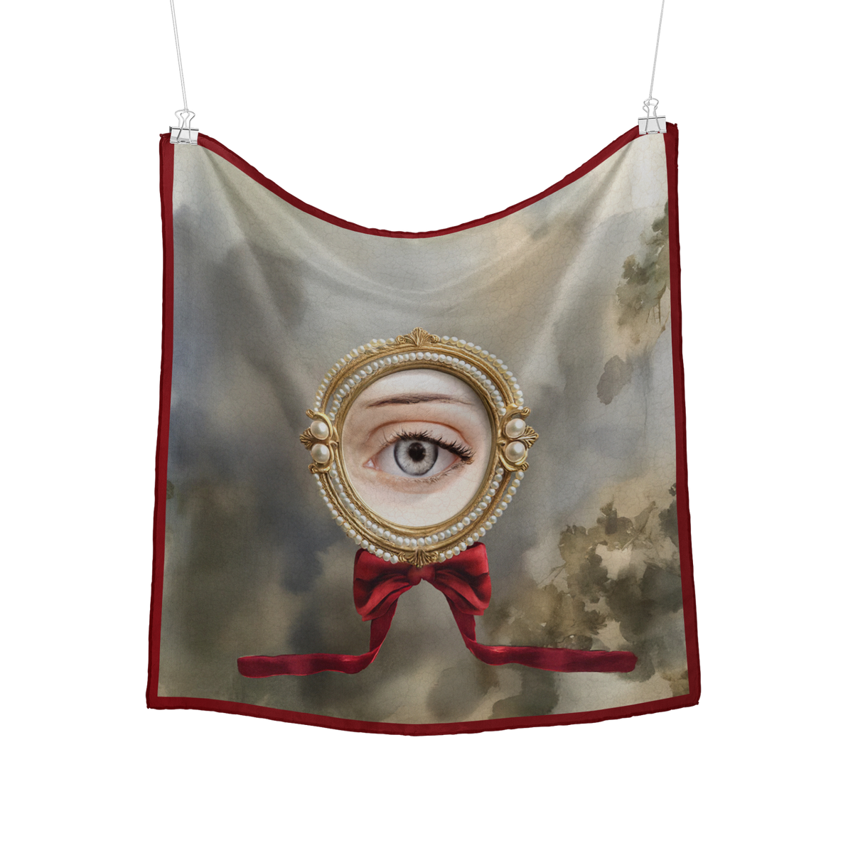 Les Muses Silk Scarf - 140 X 140 Cm