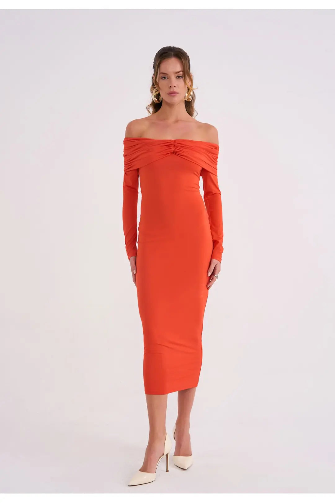 Bellagio Off-Shoulder Jersey Dress - 5