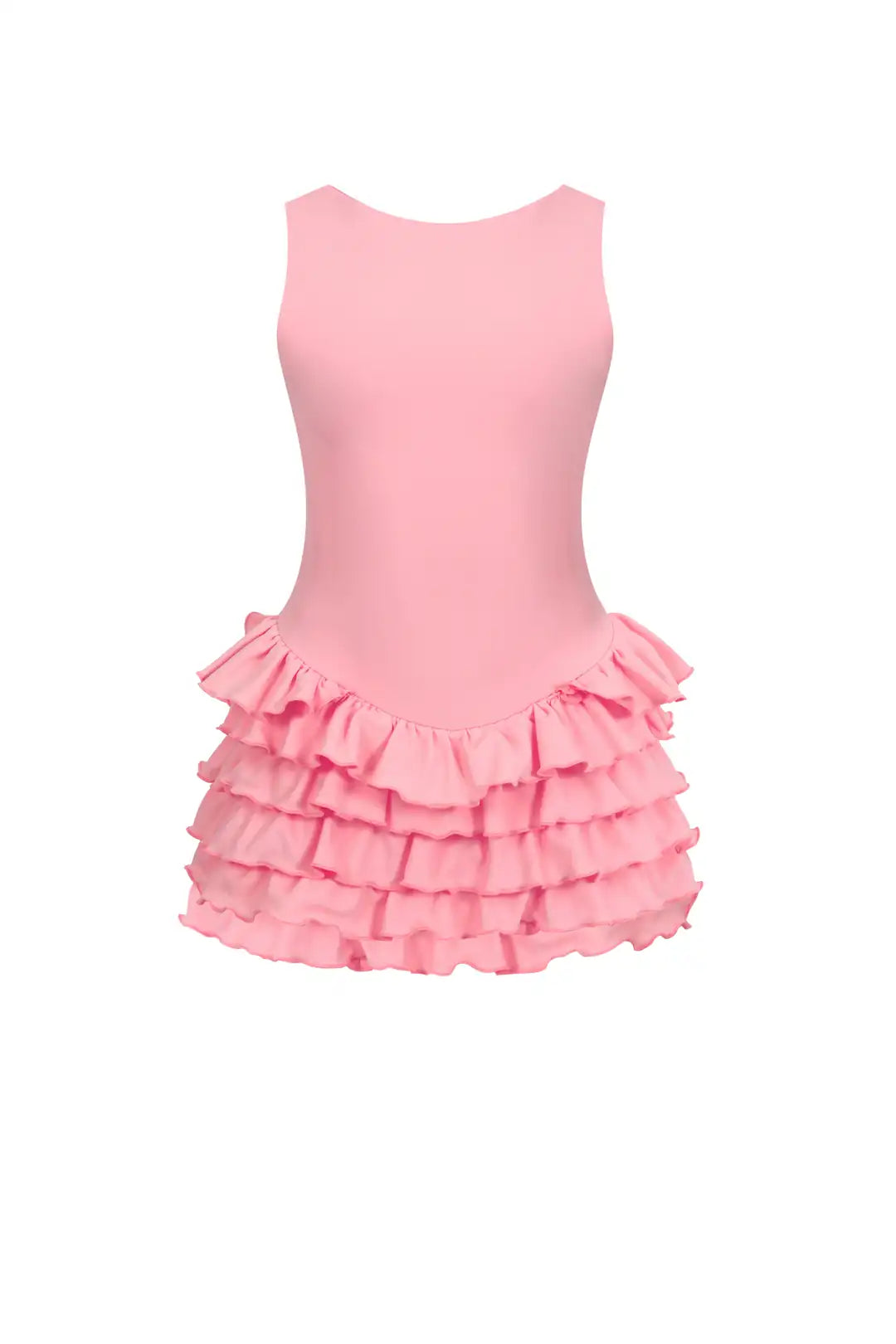 Sardinia Halter Neck Ruffle Romper Dress - 7