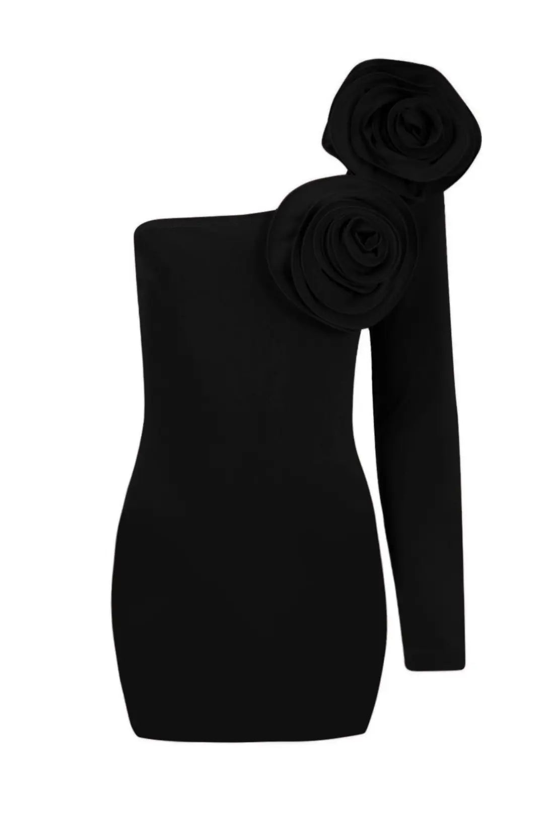 Galia Rose Detail One-Shoulder Dress - 2