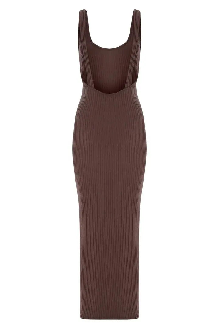 Siena Open-Back Ribbed Dress - 2