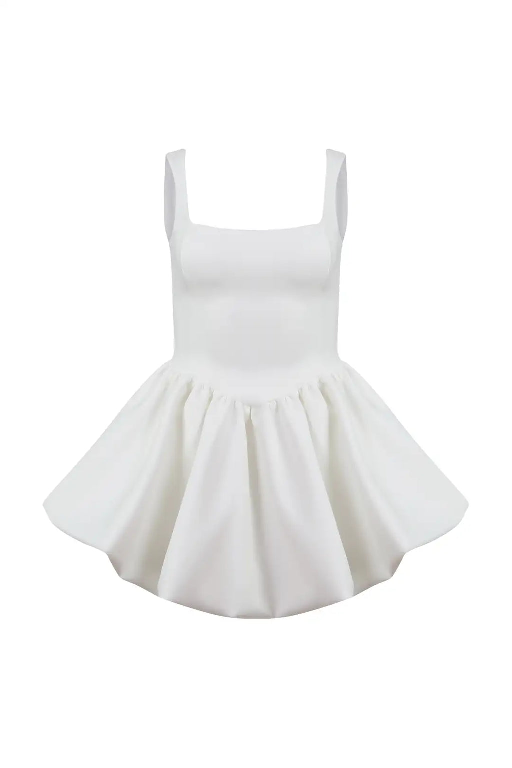 Paros Balloon Skirt Short Dress